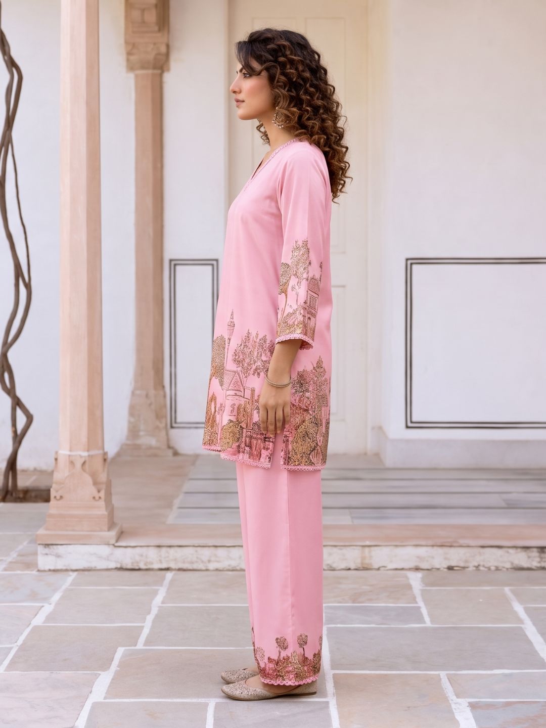 Itrh Blush Cotton Co-Ord Set