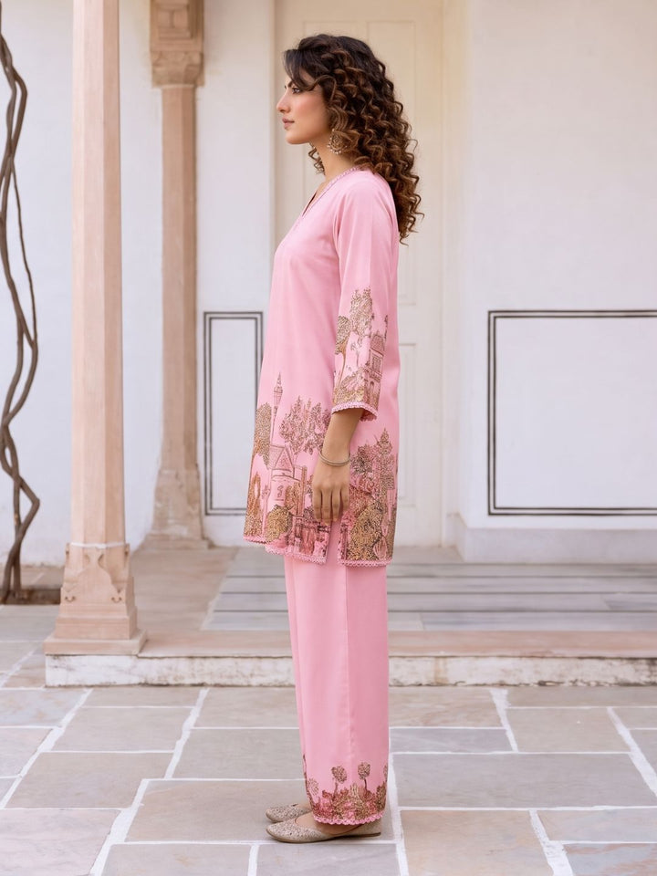 Itrh Blush Cotton Co-Ord Set