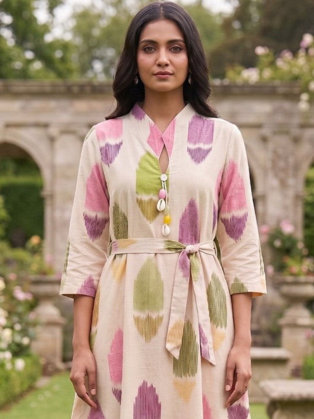 Sargi vibe cotton dress