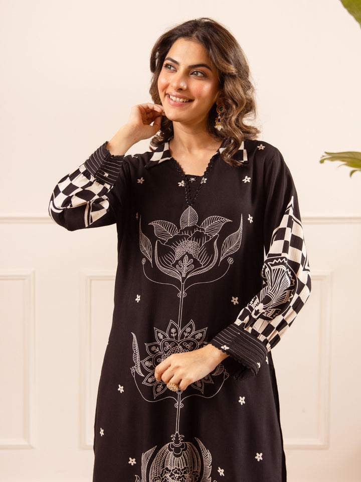 Kashvi Iris Cotton Kurta Pant Set