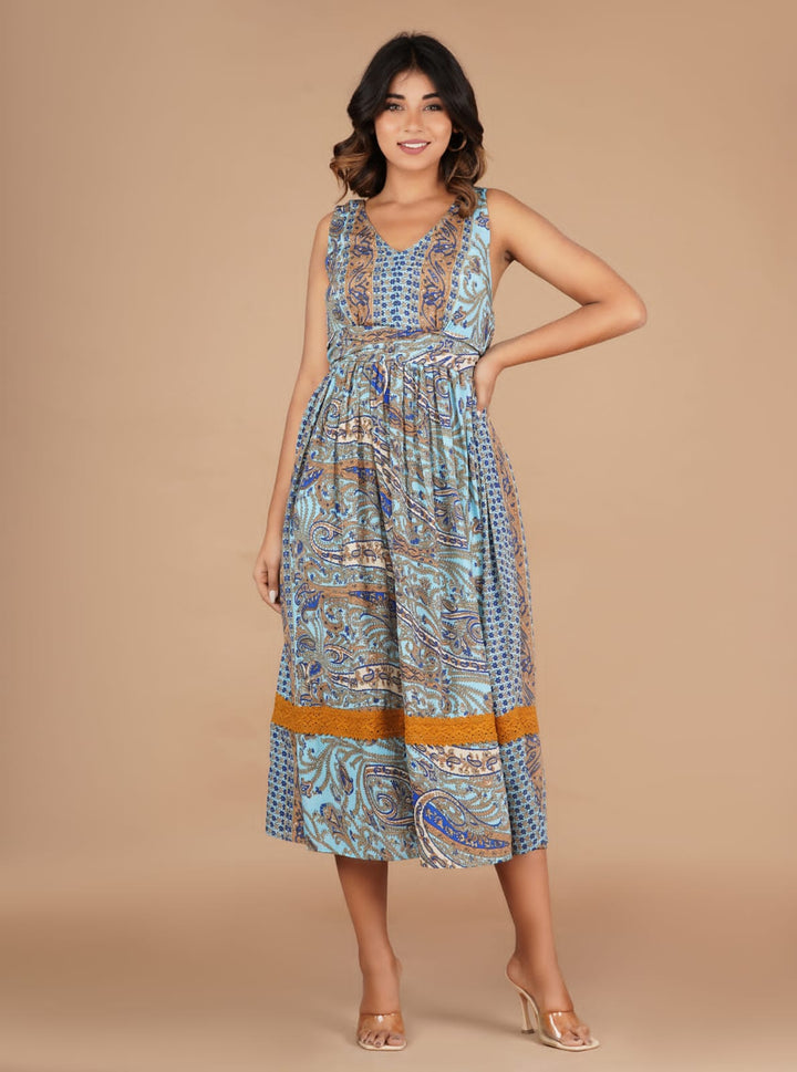 Kerry Printed Muslin Dress