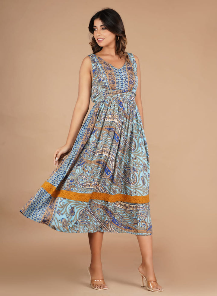 Kerry Printed Muslin Dress