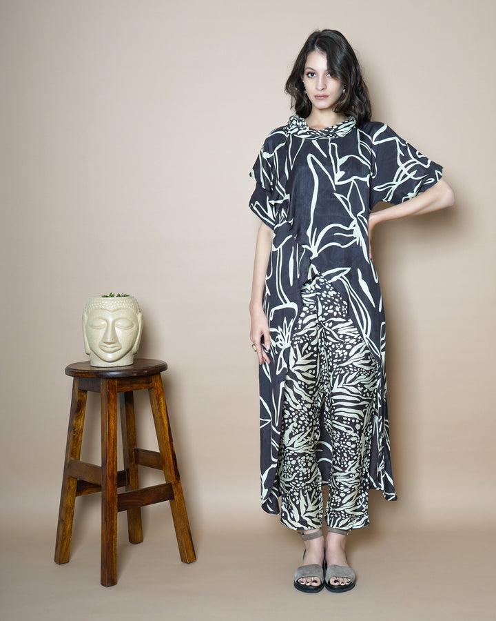 Agni Black Printed Co-ord Set